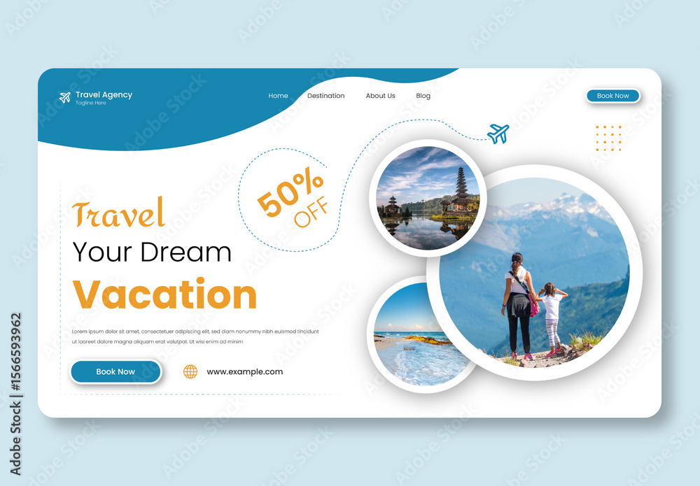 Website Header Design UI Layout Stock Template | Adobe Stock