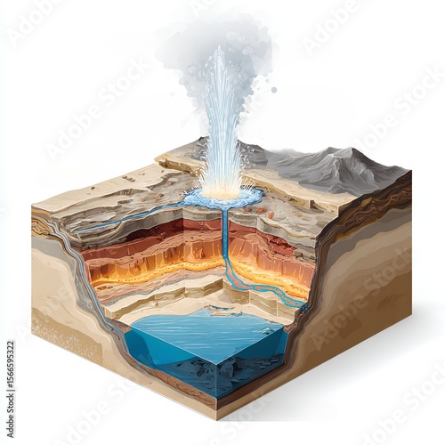 Geyser Cross-Section Diagram