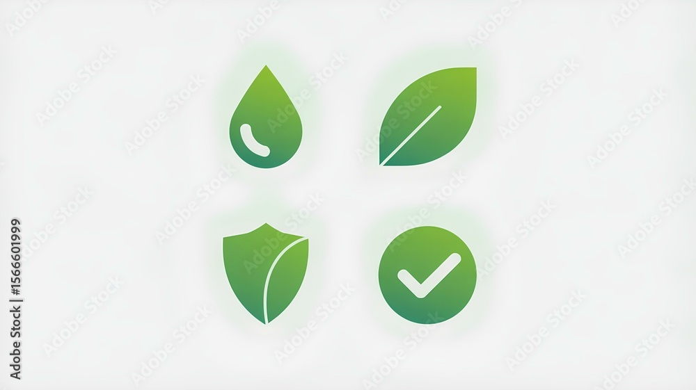 Nontoxic product with verified safety: a natural and healthy choice icon set Nontoxic product with verified safety: a natural and healthy choice icon set