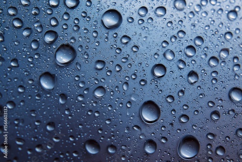 Wallpaper Mural A surface covered with numerous water droplets of varying sizes Torontodigital.ca