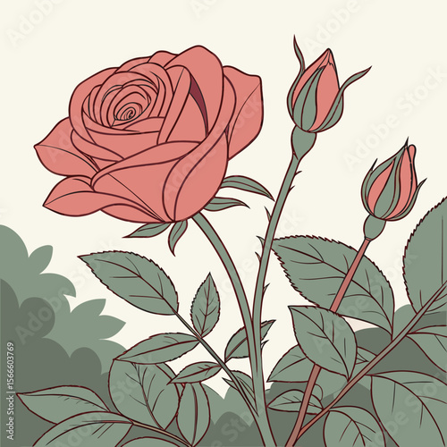 Seamless background with roses free online design download.