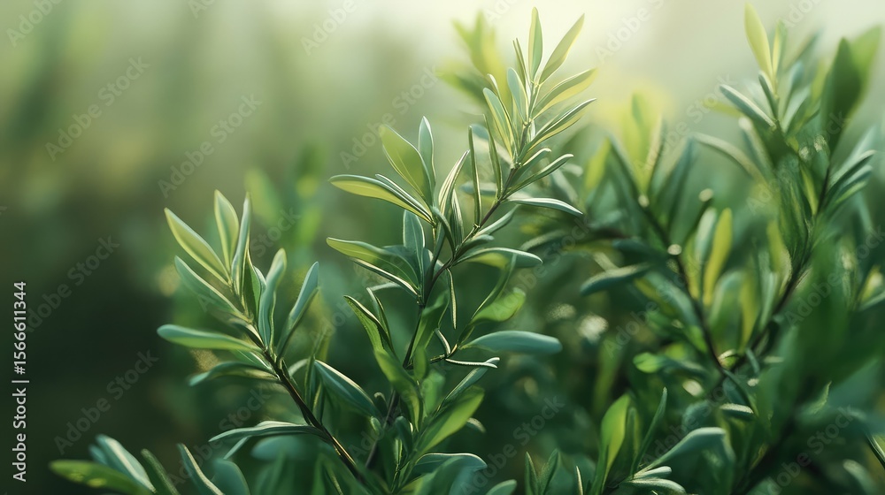 Fototapeta premium style tea tree