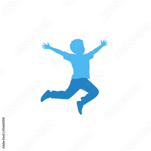 man jumping in the air