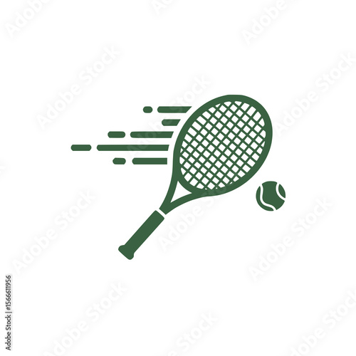 badminton racket and ball