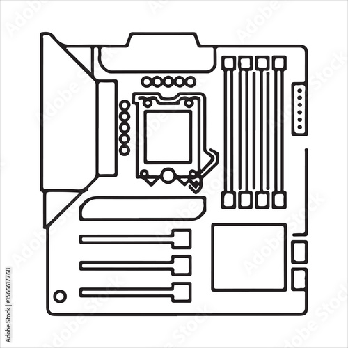 Vector illustration of a computer icon symbol with technology elements like a floppy disk and mobile phone, perfect for web design and business