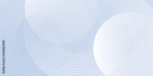 Abstract blue modern background with circle elements. Digital technology circle