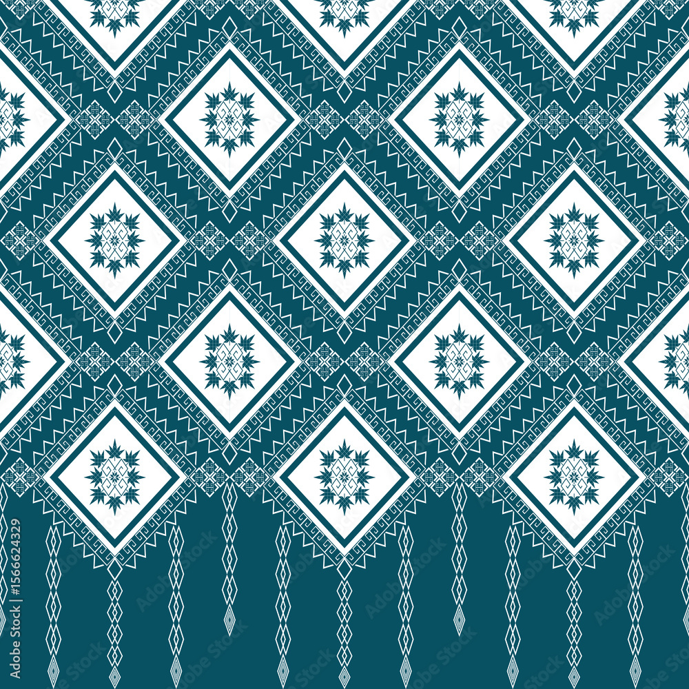 Fototapeta premium abstract ethnic geometric seamless pattern design ,repeating background texture wallpaper and clothing printing illustrations 300 dpi