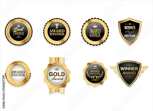Realistic elegant sale and premium quality frame badge and label vector collection Luxury royal design vector illustration 