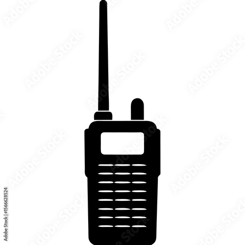 Walkie Talkie Silhouette Clipar