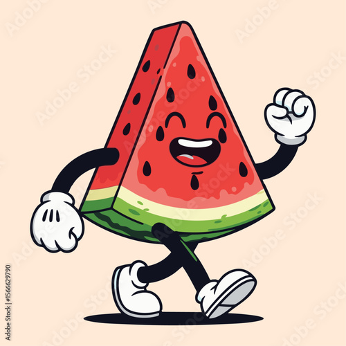 Vibrant Fruit Character with a Friendly Wave