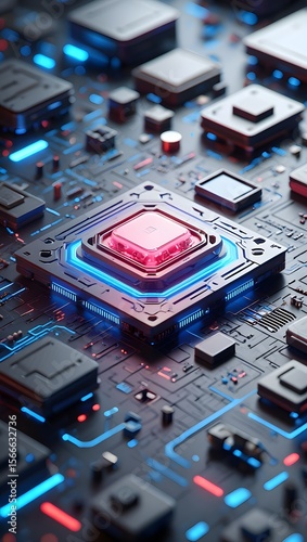 Wallpaper Mural Explore cutting edge technology with this detailed cpu motherboard circuit board design Torontodigital.ca