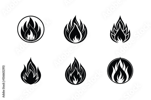 Fire icons flame