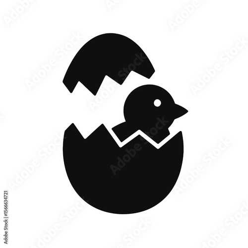 very simple flat and single minimalist Hatching Silhouettes in black on a white background