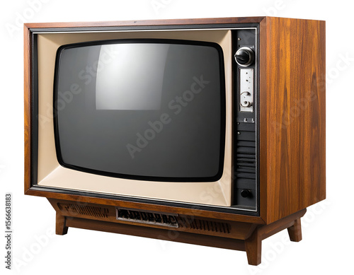 A classic vintage television set with a wooden cabinet evokes nostalgic memories of early broadcasting.