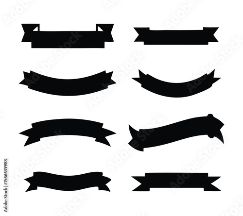 Ribbon Banners Vector Set