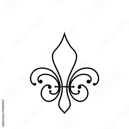 Fleur de lis vector icon