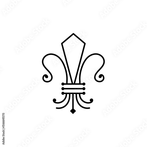 Fleur de lis vector icon