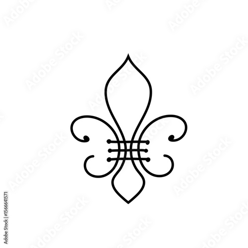 Fleur de lis vector icon