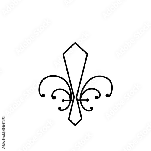 Fleur de lis vector icon