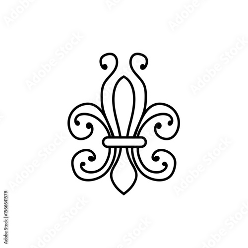 Fleur de lis vector icon