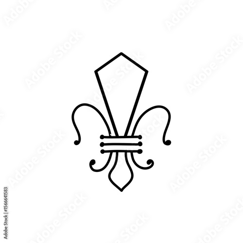 Fleur de lis vector icon