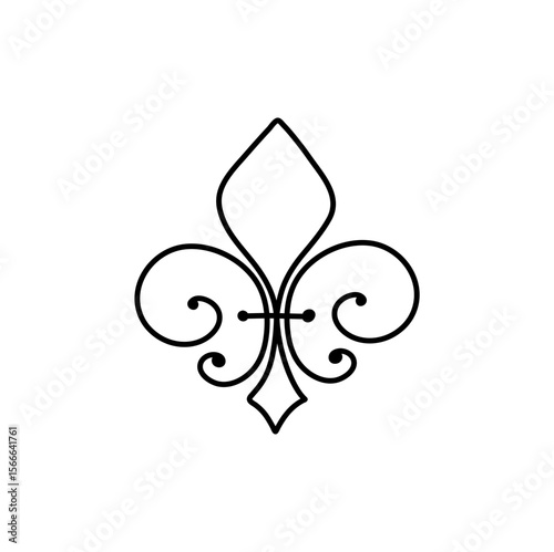 Fleur de lis vector icon