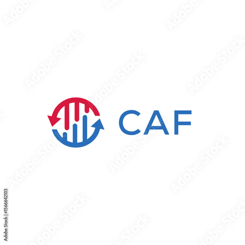 CAF Letter Initial Logo Design Template Vector Illustration