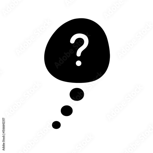 very simple flat and single minimalist Curious Pebble Step Silhouettes in black on a white background