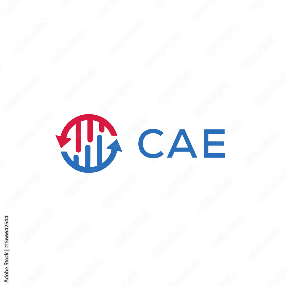 Obraz premium CAE Letter Initial Logo Design Template Vector Illustration