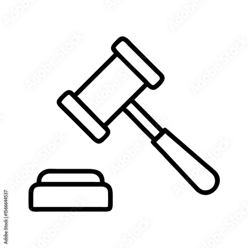 Judge's hammer symbolizing justice and law concepts  