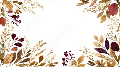Autumnal floral frame (2)