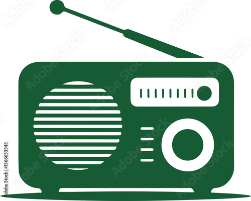 Radio Communication Silhouette Artwork