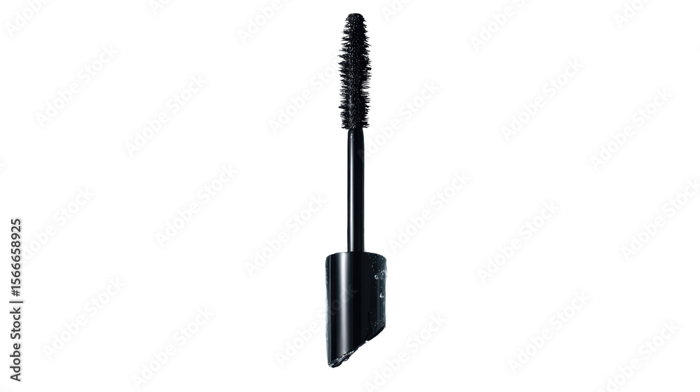 Obraz premium A black hand trowel tool for gardening on a white isolated background.