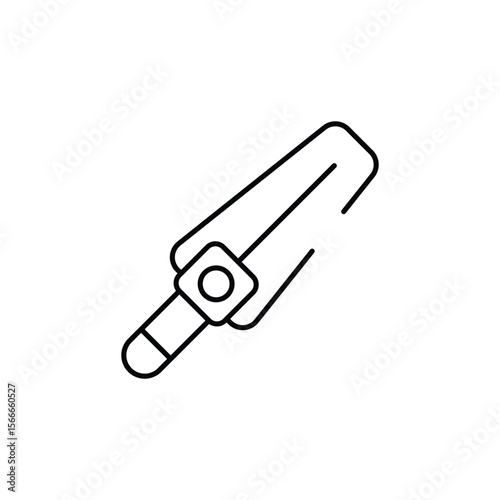 Metal Detector icon design with white background stock illustration