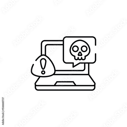  Chat Hacking icon design with white background stock illustration