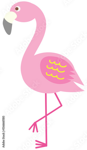 pink flamingo cartoon