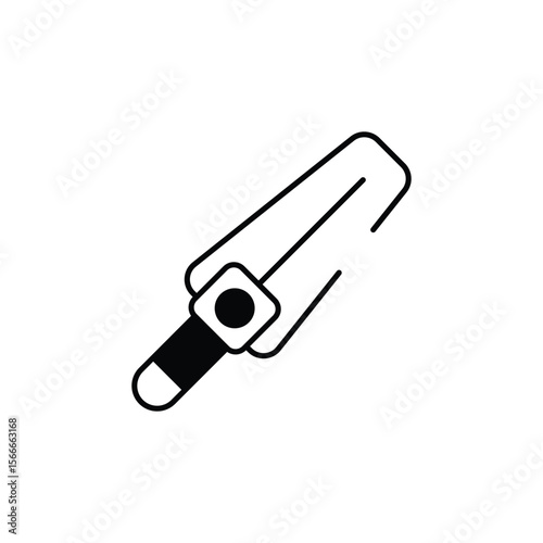 Metal Detector icon design with white background stock illustration