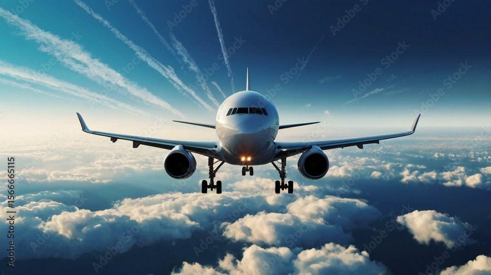 Obraz premium airplane in the sky