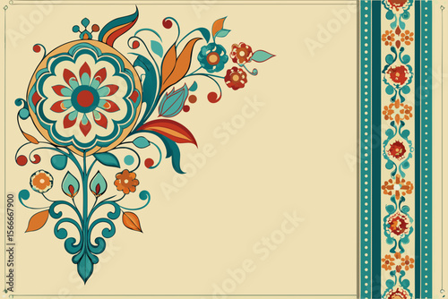 Islamic floral arabesque patterns