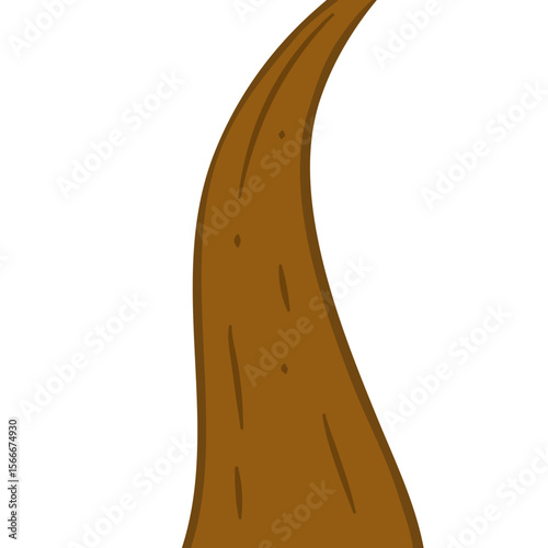Dirt road vector illustration