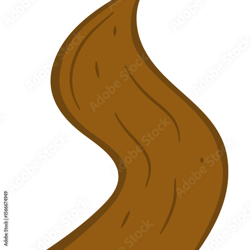 Dirt road vector illustration