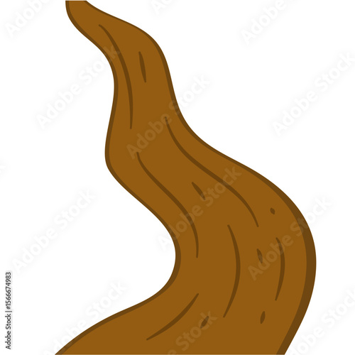 Dirt road vector illustration