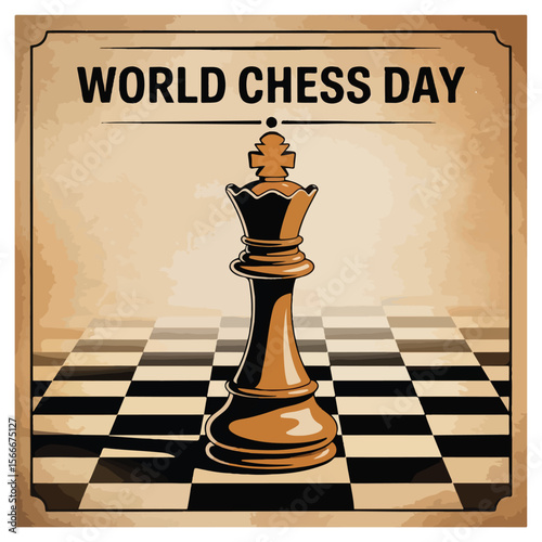 World Chess Day Observation Poster	
