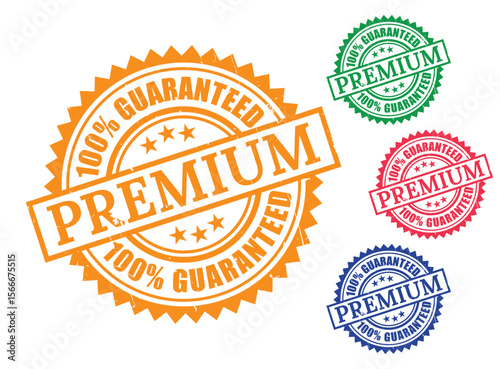 Premium Quality Assurance Seals Design Elements stamp for Business Branding