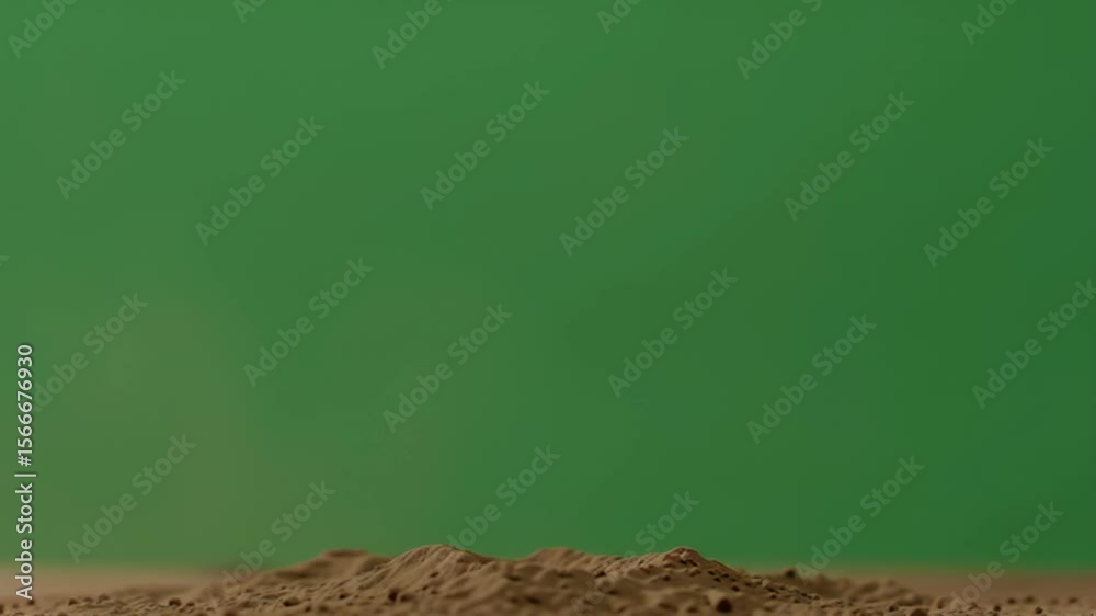 Green Screen Dust Explosion Video Asset for Compositing and Visual Effects