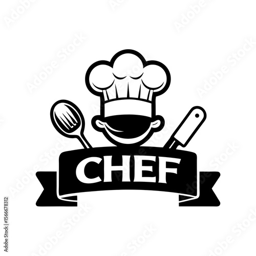 chef hat with a spoon