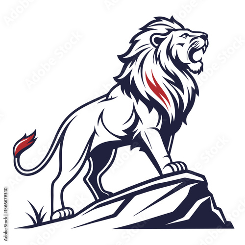 Majestic Lion on a Rock