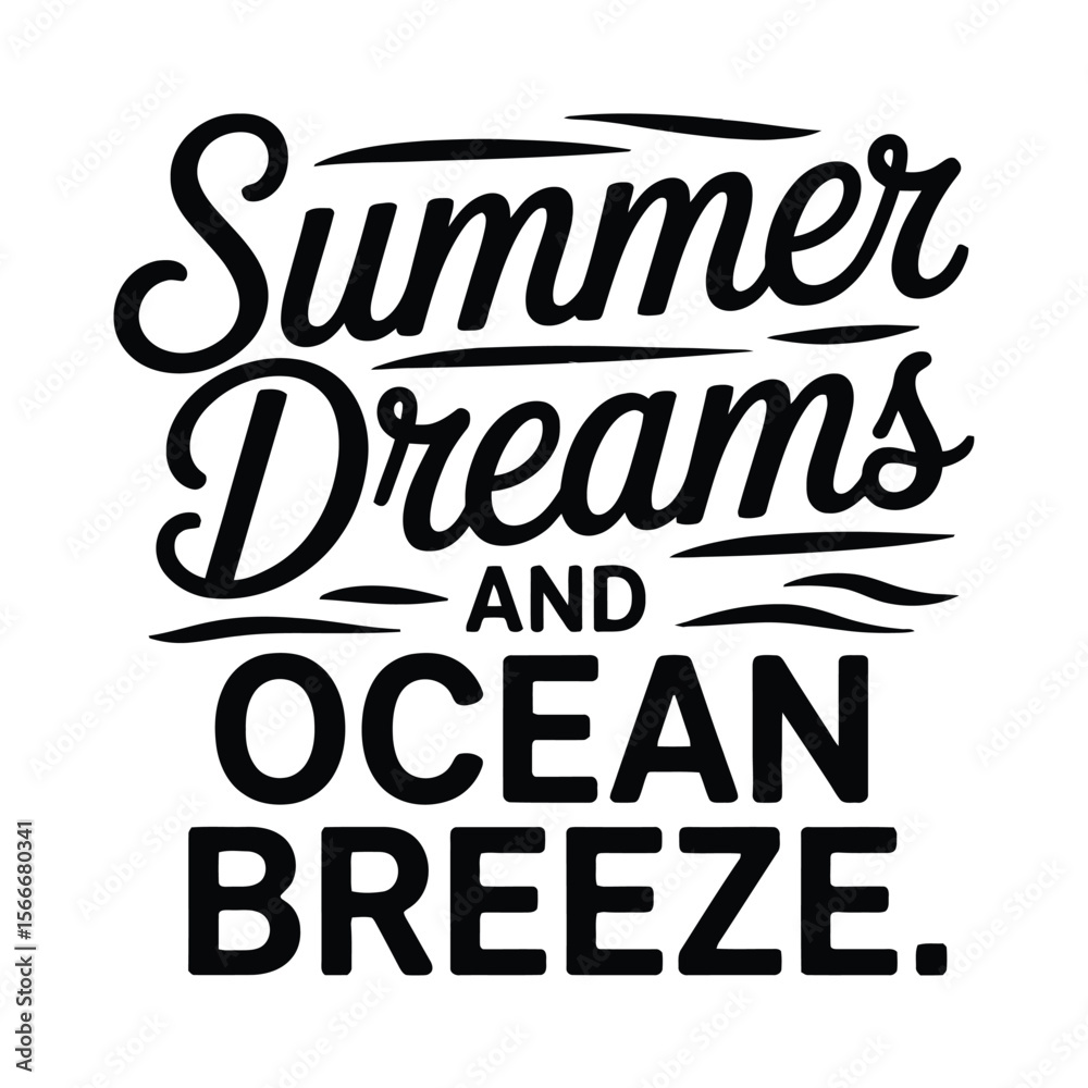 Obraz premium Summer dreams and ocean breeze