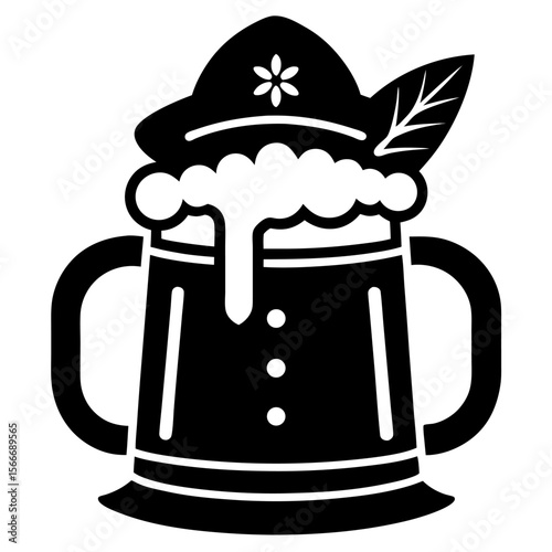 mug of beer with foam