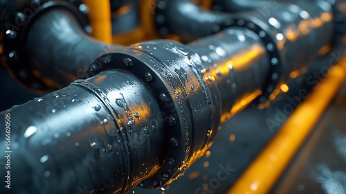 Plumber welded plastic pipes. Central heating plumbing

